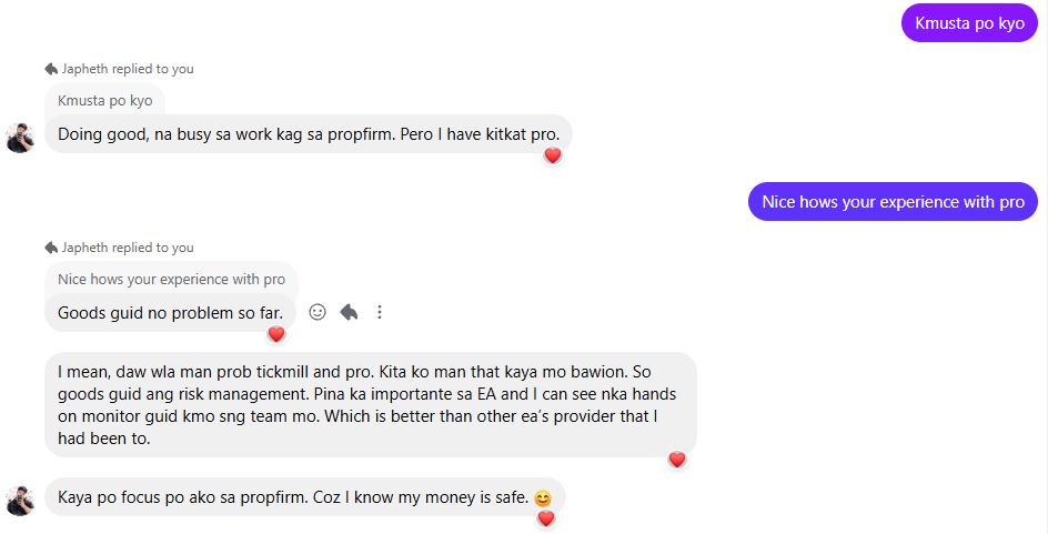 Client feedback