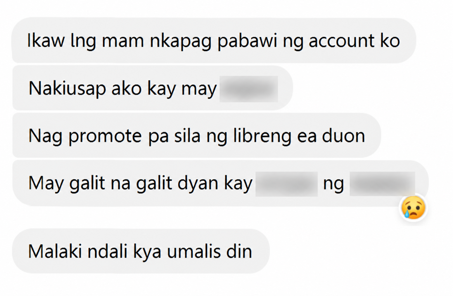 Client feedback